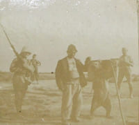 RARE PHOTO D'EPOQUE 1922 ISTANBUL MALTEPE - Montreur d'ours & Soldats Occupation
