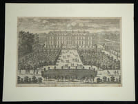 Vue d'optique - Gravure - Vue du Château de l'Étang près de Versailles
