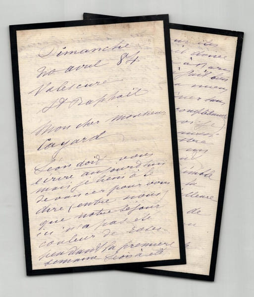 Caroline Miolan-Carvalho Lettre autographe sign&eacute;e Accident & Op&eacute;ra SECRET 1884. Caroline Miolan-Carvalho