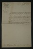 Duc de Feltre H.J.G CLARKE - Lettre sign&eacute;e - &Eacute;cho des Cent-Jours - 1816. Henri-Jacques-Guillaume Clarke