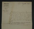 Duc de Feltre H.J.G CLARKE - Lettre sign&eacute;e - &Eacute;cho des Cent-Jours - 1816. Henri-Jacques-Guillaume Clarke