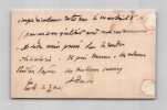 Gabriel Auguste Daubr&eacute;e - Carte de visite autographe sign&eacute;e de regrets. Gabriel Auguste DAUBR&Eacute;E