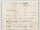 Julien Green - Lettre autographe sign&eacute;e - La Table Ronde Fran&ccedil;ois Mauriac - 1946. Julien Green