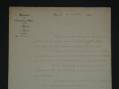 Fran&ccedil;ois Guizot - Lettre sign&eacute;e - Minist&egrave;re de l'Instruction publique - 1835. Fran&ccedil;ois Guizot
