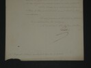 Fran&ccedil;ois Guizot - Lettre sign&eacute;e - Minist&egrave;re de l'Instruction publique - 1835. Fran&ccedil;ois Guizot