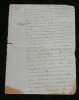 Alphonse de Lamartine - 3 Manuscrits autographes + 1 LAS parlant de lui. Alphonse de Lamartine
