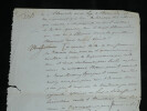Alphonse de Lamartine - 3 Manuscrits autographes + 1 LAS parlant de lui. Alphonse de Lamartine