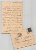 Alexandrine Zola - Lettre autographe sign&eacute;e &agrave; Mr Thy&eacute;baut &laquo; quelle absence j'ai eue de ne pas le faire &raquo; - 1890. Alexandrine Zola