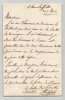 Richard Seymour-Conway 4e marquis de Hertford - Lettre autographe sign&eacute;e - 1850. Richard Seymour-Conway, 4e marquis de Hertford