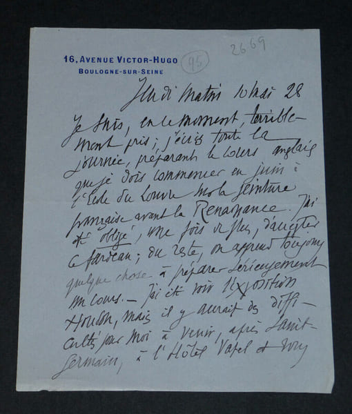 Salomon REINACH - LETTRE AUTOGRAPHE SIGN&Eacute;E - Boulogne-sur-Seine - 2 pages - 1928. Salomon REINACH