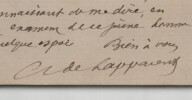Albert de Lapparent - Carte lettre autographe sign&eacute;e &agrave; Risler - 1899. Albert de Lapparent