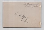 Albert de Lapparent - Carte lettre autographe sign&eacute;e &agrave; Risler - 1899. Albert de Lapparent