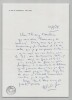 Michel D&eacute;on - Lettre autographe sign&eacute;e &agrave; Thierry Maulnier - 1978. Michel D&eacute;on