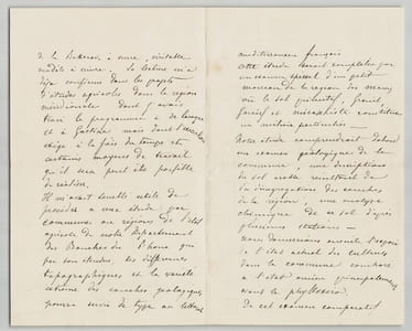 Antoine-Fortuné Marion Lettre autographe signée PHYLLOXERA Agriculture 1887 4p.