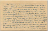 Beatrix DUSSANE com&eacute;dienne, LETTRE AUTOGRAPHE SIGN&Eacute;E "Conf&eacute;rences en Belgique". Beatrix DUSSANE