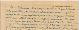 Beatrix DUSSANE com&eacute;dienne, LETTRE AUTOGRAPHE SIGN&Eacute;E "Conf&eacute;rences en Belgique". Beatrix DUSSANE