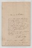 Charles Denis Bourbaki - Lettre autographe sign&eacute;e - "Mon fort d'armes" - 1880. Charles Denis Bourbaki