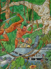 Olivier Schwartz - Superbe illustration originale de jeunesse couleur. Olivier Schwartz