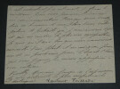 Laurent TAILHADE, Po&egrave;te - CARTE LETTRE SIGN&Eacute;E, 1898. Laurent TAILHADE