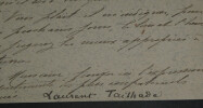 Laurent TAILHADE, Po&egrave;te - CARTE LETTRE SIGN&Eacute;E, 1898. Laurent TAILHADE