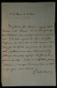 F&eacute;licit&eacute; LAMENNAIS - Lettre Autographe Sign&eacute;e "demande &agrave; M. Benoist". F&eacute;licit&eacute; Lamennais