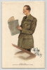 Portrait du G&eacute;n&eacute;ral Kœnig sign&eacute; de sa main - Par Siss peintre aux arm&eacute;es - 1947. G&eacute;n&eacute;ral Pierre Kœnig & William Siss
