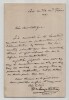 Henri de Lacaze Duthiers - Lettre autographe sign&eacute;e Zoologie Chevaux Paris 1887. Henri de Lacaze-Duthiers