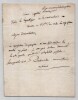 Lettre autographe sign&eacute;e de la R&eacute;volution - Roanne An II 1794. Dortouillet (commissaire national)