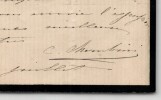 Carlo Ch&eacute;rubini - Lettre autographe sign&eacute;e d'invitation &agrave; diner - 1936. Carlo Ch&eacute;rubini