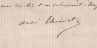 Andr&eacute; Theuriet, Po&egrave;me autographe sign&eacute; "Octobre" lettre autographe sign&eacute;e 1877. Andr&eacute; Theuriet