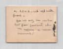 Fran&ccedil;ois Mauriac - Carte de visite autographe de remerciements. Fran&ccedil;ois Mauriac