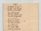 Jules Renard l'a&icirc;n&eacute; - Manuscrit autographe sign&eacute; Po&egrave;me in&eacute;dit "&Eacute;pitaphe". Jules Renard l'a&icirc;n&eacute;