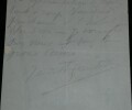 Judith Gautier - Billet autographe sign&eacute; – Repr&eacute;sentation &agrave; l'h&ocirc;tel Windsor - 1890. Judith Gautier