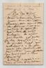 Ars&egrave;ne Houssaye - Lettre autographe sign&eacute;e. Ars&egrave;ne Houssaye
