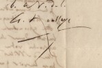 Ars&egrave;ne Houssaye - Lettre autographe sign&eacute;e. Ars&egrave;ne Houssaye