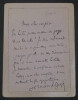 Fernand GREGH, Po&egrave;te - LETTRE AUTOGRAPHE SIGN&Eacute;E. Fernand GREGH