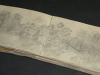 Petit carnet à dessins d'Albert BRUÈRE de Chouzy-sur-Cisse Loir-et-Cher, 1880/90