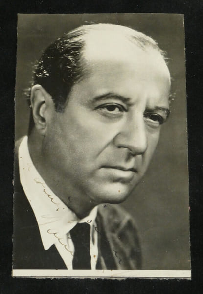 Raimu - PHOTOGRAPHIE NOIR ET BLANC SIGN&Eacute;E & D&Eacute;DICAC&Eacute;E &agrave; Richard Henri. Raimu