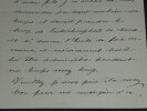 Emmanuel F&eacute;lix de WIMPFFEN - LETTRE AUTOGRAPHE SIGN&Eacute;E &agrave; son m&eacute;decin XIX&egrave;me. Emmanuel F&eacute;lix de WIMPFFEN