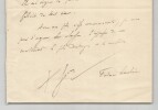 Fr&eacute;d&eacute;ric Lach&egrave;vre - Lettre autographe sign&eacute;e - "Beau po&egrave;me Foch" - 1929. Fr&eacute;d&eacute;ric Lach&egrave;vre