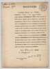 Pouvoir sign&eacute; par Andr&eacute; de Lorde - Collection coh&eacute;rente 25 auteurs & musiciens. Andr&eacute; de Lorde