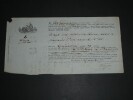 Connaissement Maritime 1846, Bordeaux &agrave; Bayonne, Vin blanc, Timbre royal Seine. 