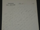 Emmanuel ARENE, &eacute;crivain - LETTRE AUTOGRAPHE SIGN&Eacute;E - Paris, 1 page. Emmanuel ARENE