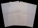 L&eacute;o LARGUIER, Acad&eacute;mie Goncourt - MANUSCRIT AUTOGRAPHE SIGN&Eacute; 3 PAGES, "JOUETS". L&eacute;o LARGUIER
