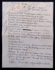 L&eacute;o LARGUIER, Acad&eacute;mie Goncourt - MANUSCRIT AUTOGRAPHE SIGN&Eacute; 3 PAGES, "JOUETS". L&eacute;o LARGUIER