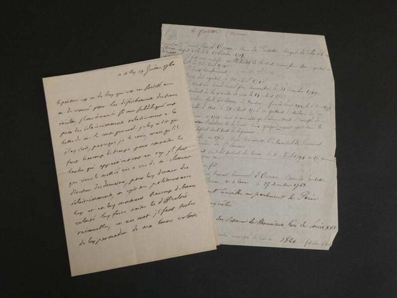 F.-J. Orceau de Fontette - Pi&egrave;ce autographe sign&eacute;e - R&eacute;volution fran&ccedil;aise - 1760. Fran&ccedil;ois-Jean Orceau de Fontette