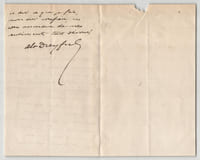 Abraham Dreyfus , auteur - Lettre autographe signée - 1882