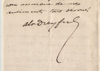 Abraham Dreyfus , auteur - Lettre autographe signée - 1882