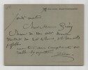 F&eacute;lix Ziem - Carte lettre autographe sign&eacute;e - Rendez-vous amical - 1901. F&eacute;lix Ziem