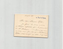 Alexandre Cabanel - Carte lettre autographe sign&eacute;e - 1884. Alexandre Cabanel